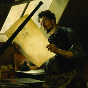 « Félicien Rops dans son Atelier » (Paul Mathey/1888) © « Musée d’Orsay »