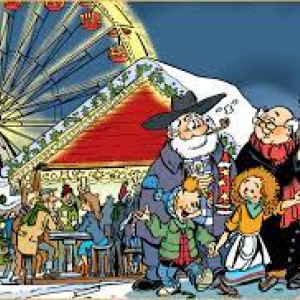 Panneau BD ⓒ François Walthéry/« Noir Dessin »