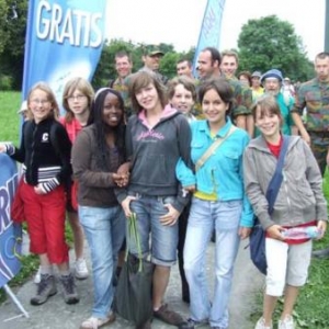 MESA, 2007, Arrivee de la Marche Europeenne du souvenir et de l'amitie a Bastogne