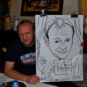 Caricature de Bernard Suin par Jean-Marie Lesage - photo 3724