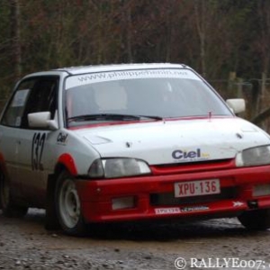 Philippe Henin au  rallye des cretes.