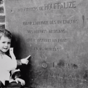 "Houffalize se souvient" . Pont route de Liege, janvier 1984