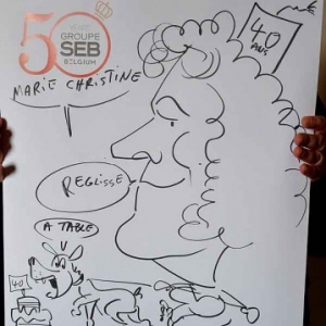 Caricature 50 years groupe SEB