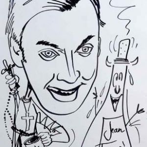 Caricature de David Schiepers par Lean-Marie Lesage