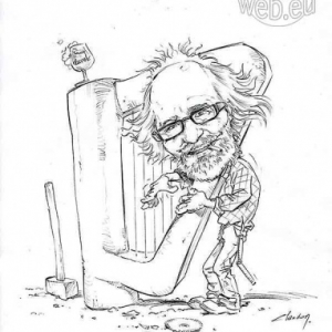 caricature de Guy JANSSEN par Olivier Claudon