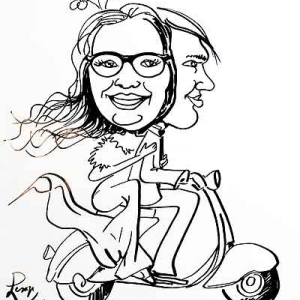 caricature minute pour mariage