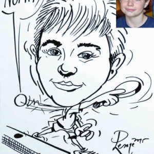 Animation caricature tennis de table Animation caricature tennis de table