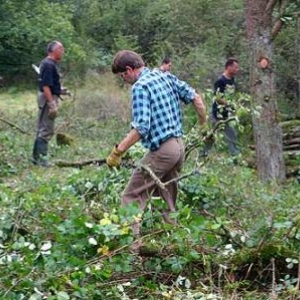 chantier intercommunautaire en septembre 2007- Durbuy. 