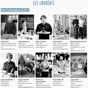 Les gagnants 2017 de la vitrine de l'artisan