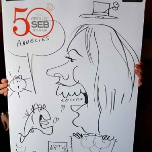 Caricature 50 years groupe SEB