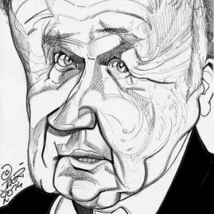 Philippe Bouvard caricature de Christian Jacot Philippe Bouvard caricature de Christian Jacot