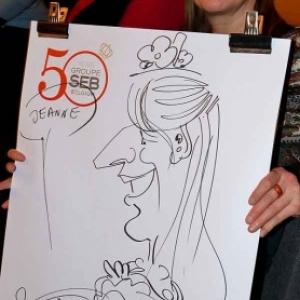 Caricature 50 years groupe SEB Belgium