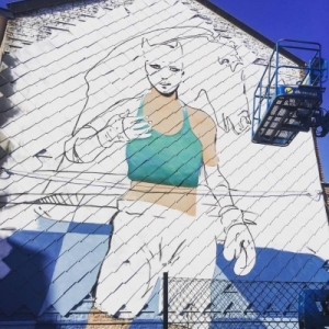 Fresque de Spray Can Arts en hommage a Enki Bilal