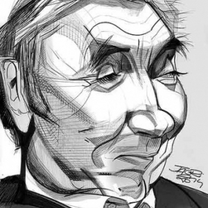 Merckx en caricature par Christian Jacot 