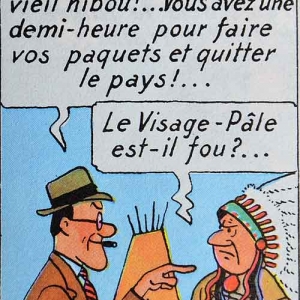 Tintin en Amerique (Herge). La phase de negociation