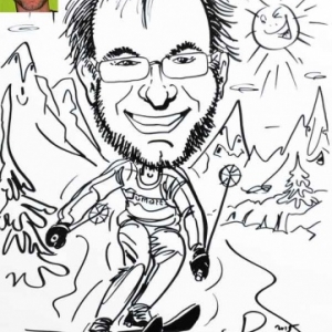ski en caricature ski en caricature