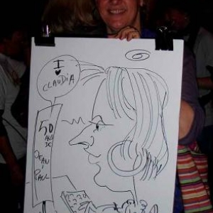 Animation caricatures pour les 50 ans de Jean-Paul au Espaces reunions de Leudelange