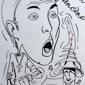 David Schiepers en caricature