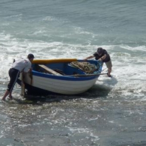Ambleteuse : mise a l' eau laborieuse d'un forbart Ambleteuse : mise a l' eau laborieuse d'un forbart