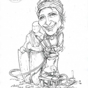 caricature de Sylvie KOECHELIN par Olivier Claudon