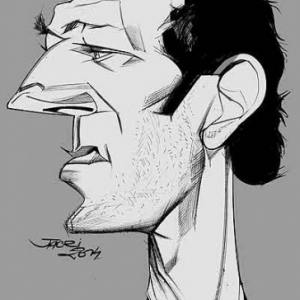 Vincent Cassel caricature de Christian Jacot Vincent Cassel caricature de Christian Jacot