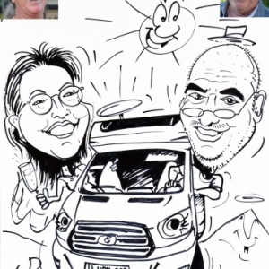 mobilhome, caricature minute