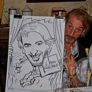 Alain Posture et sa caricature Alain Posture et sa caricature