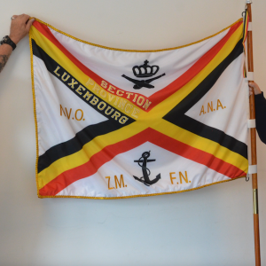 Daniel Carette. Porte-drapeau de la section provinciale du Luxembourg