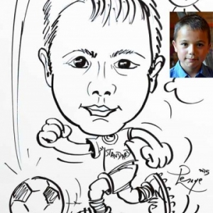 Caricature football Standard Caricature football Standard