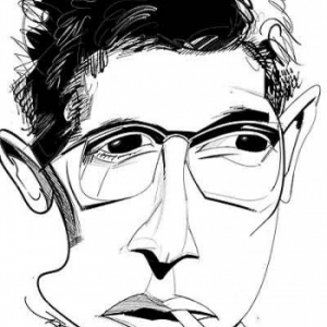 Darry Cowl caricature de Christian Jacot Darry Cowl caricature de Christian Jacot