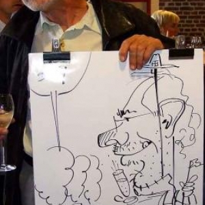 caricaturiste pour la centrale de Tihange