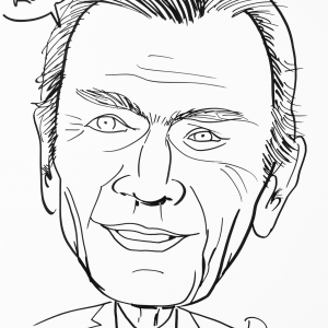 René Gillard, caricature