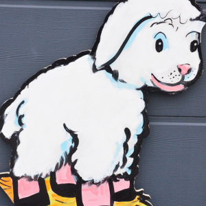 Mouton ,creche de noel