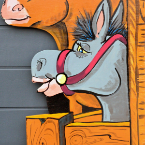 L'ane et le Boeuf ,creche de noel