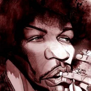 Jimi Hendrix caricature de Christian Jacot Jimi Hendrix caricature de Christian Jacot