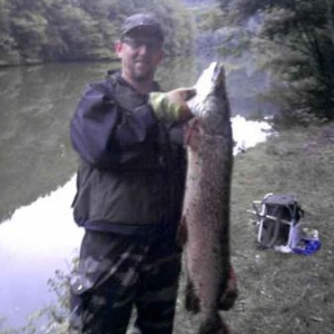 brochet de 1,25m du lac de Bavigne