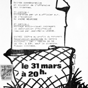 Affiche du 31 mars 1984 pour "Houffalize se souvient"