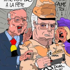 Caricature du Roi par Jacri pour notre magazine