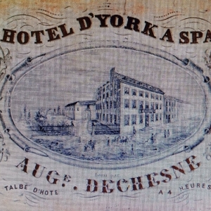 l’Hôtel d’York, toujours debout rue Xhrouet et longtemps siège de l’Académie de Spa.