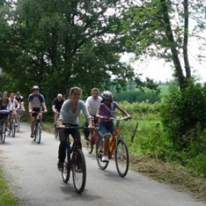 .. en bicyclette ...