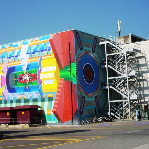 Le CERN ( frontière franco - suisse ) /  / photo : F. Detry )