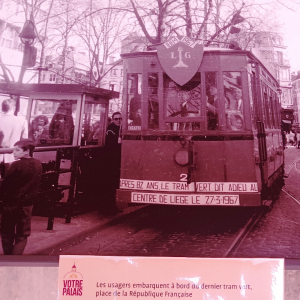 Le tram à Liège ( photo : F. Detry )