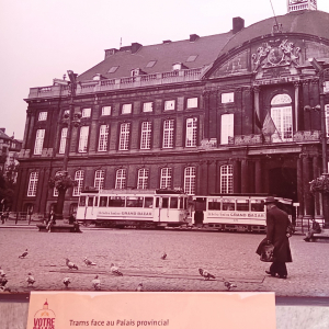 Le tram à Liège ( photo : F. Detry )