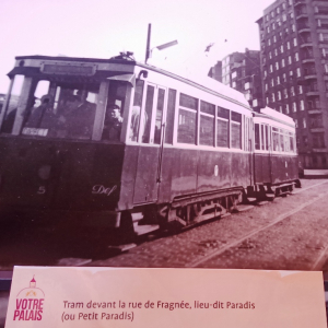 Le tram à Liège ( photo : F. Detry )