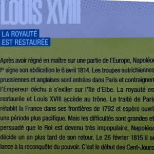 La royauté est restaurée La royauté est restaurée