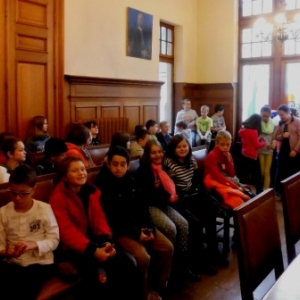 Les participants au projet sont recus a l'hotel de ville