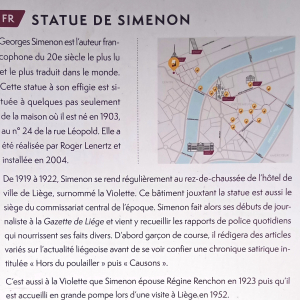 La statue de Simenon La statue de Simenon