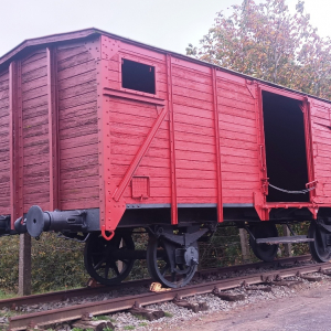 Le Fort de Breendonk ( photo: F. Detry ) - wagon de transfert vers Auschwitz