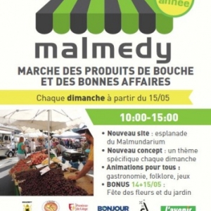 15 mai et chaque dimanche  Marche des produits de bouche