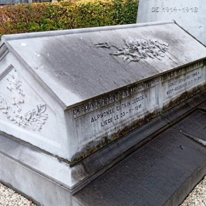 Le mausolée du soldat A. Fonck au cimetière de Thimister